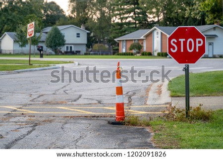Stop Sign Do Not Enter Caution Crosswalk