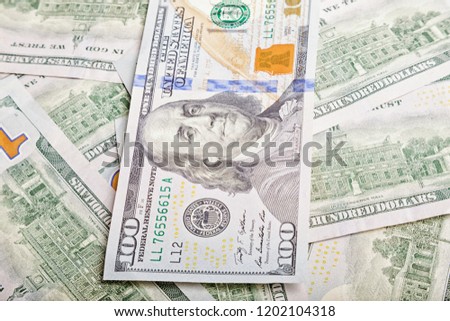American currency 100 dollars