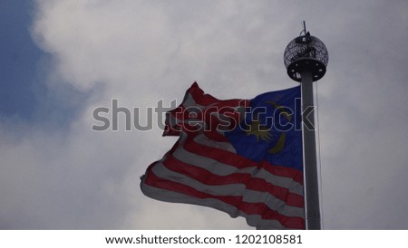 the flag pole of malaysia national flag at independence square kuala lumpur