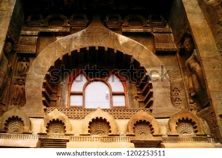 The Exterior Wall Sculptures at Ajanta, Maharashtra