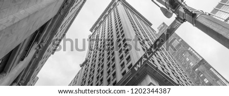 Wall Street in Black and White