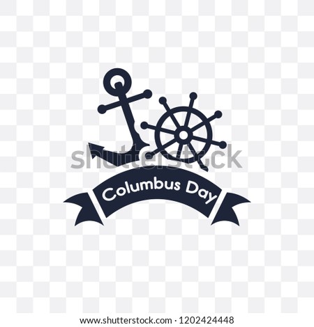 Columbus Day transparent icon. Columbus Day symbol design from United states of america collection. Simple element vector illustration on transparent background.
