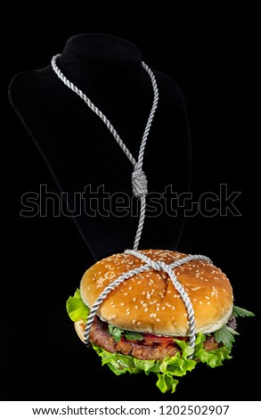 hamburger with loop