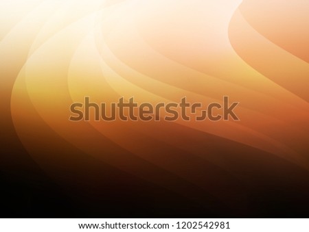 Dark Orange vector background with straight lines. Lines on blurred abstract background with gradient. Best design for your ad, poster, banner.