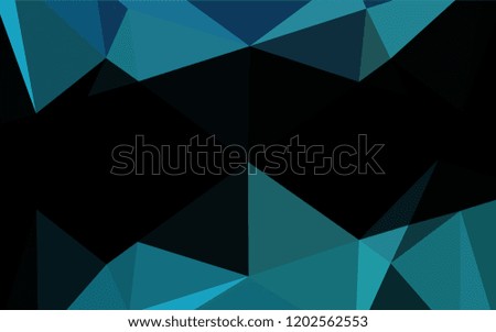 Light BLUE vector hexagon mosaic texture. A completely new color illustration in a vague style. A completely new template for your business design.
