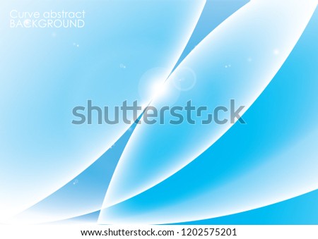Blue curve abstract background