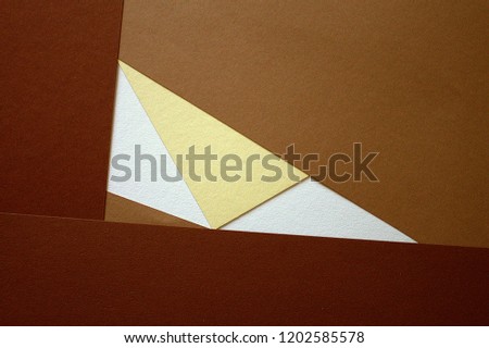 Abstract color paper and creative paper background.Modern design.Coffee color. 