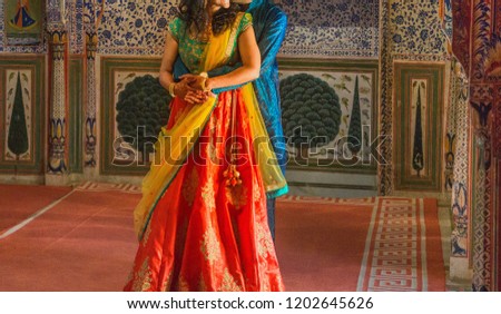 Indian Pakistani newly wed Couple 