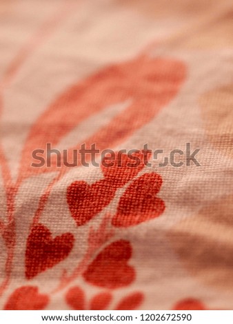heart-shaped screen on fabric