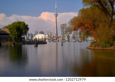 Toronto skyline from island