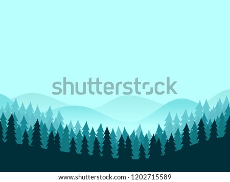 Vector landscape of the forest