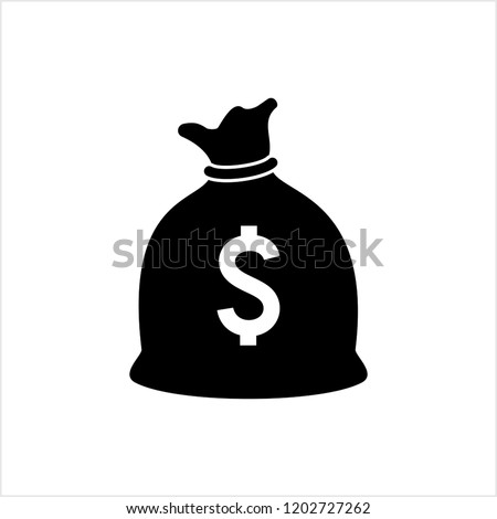 Money Bag Icon Vector Art Illustration