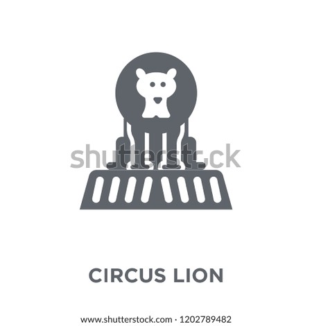 Circus Lion icon. Circus Lion design concept from Circus collection. Simple element vector illustration on white background.