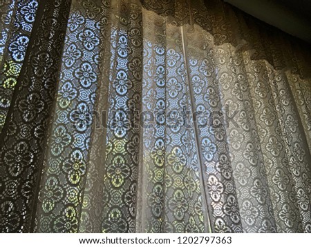 Lacy vintage curtains