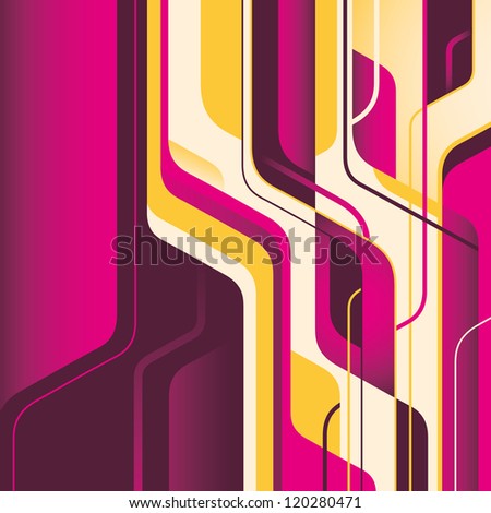 Futuristic illustration with colorful abstraction. Vector illustration.