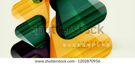 Glass triangles modern geometric composition, abstract background, vector design