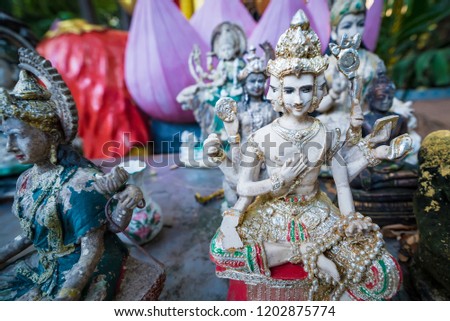 Indian Hindu Goddess in temple Thailand