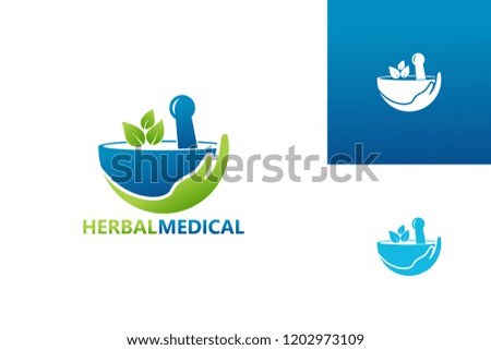 Herbal Medical Logo Template Design Vector, Emblem, Design Concept, Creative Symbol, Icon