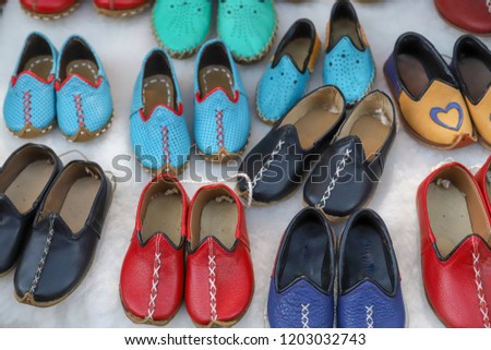 Colorful traditional shoes