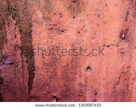 Texture of old orange cement, wall background, 