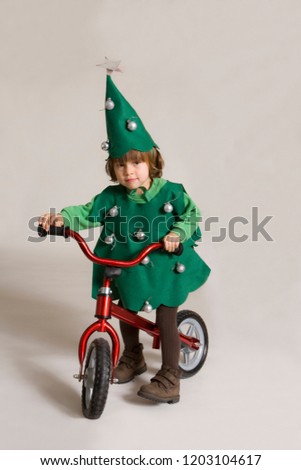 Christmas kid bicycle