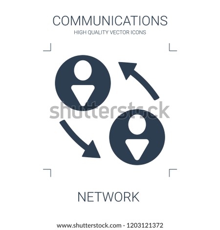 network icon. high quality filled network icon on white background. from communications collection flat trendy vector network symbol. use for web and mobile