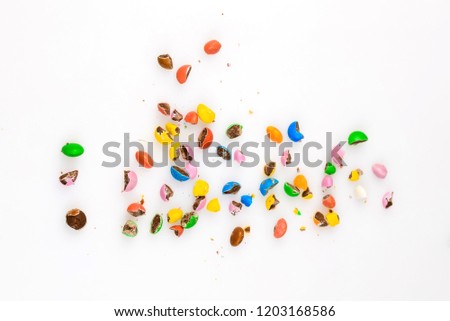 colorful candy dots Royalty-Free Stock Photo #1203168586