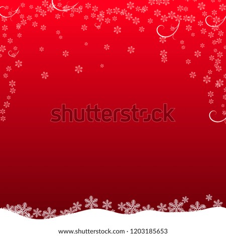 christmas card on red background