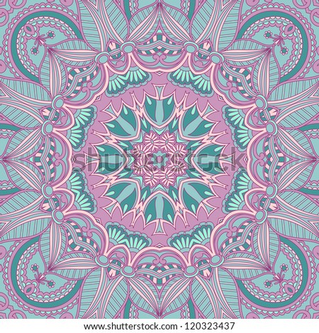 Vector vintage pattern for print, embroidery (you can use this pattern for carpet, shawl, pillow).
