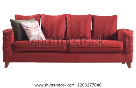 Couch on white background