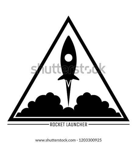 Rocket Launch icon isolated Vector Illustration.