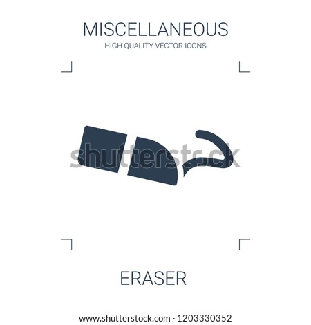 high quality filled eraser icon on white background. from miscellaneous collection flat trendy vector eraser symbol. use for web and mobile