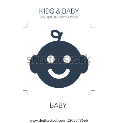 baby icon. high quality filled baby icon on white background. from kids baby collection flat trendy vector baby symbol. use for web and mobile