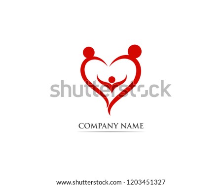 Love red logo and symbol