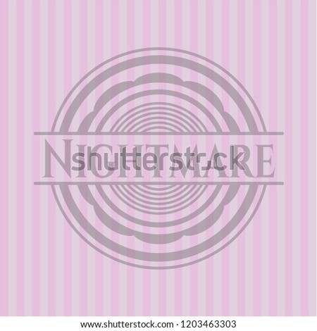 Nightmare vintage pink emblem