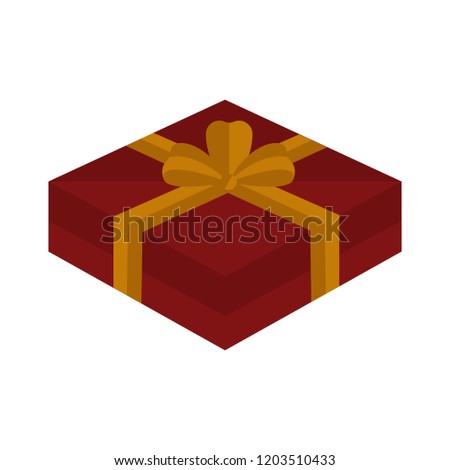 Isolated christmas present icon. Vector illustration design