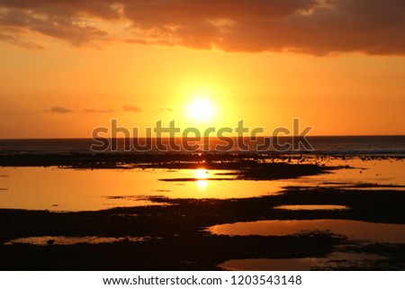 Sunset in Gili T - Gili island, Lombok, Indonesia