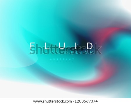 Background abstract fluid colors design, vector trendy template