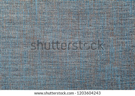 brown and  blue fabric canvas for upholstery furniture indoor closeup