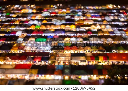 "Ta lad Rod Fai" Night Market Ratchada, Bangkok.Thailand