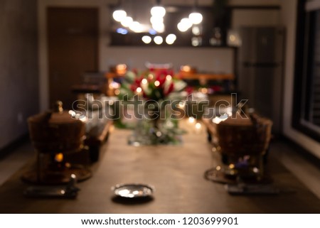 kitchen background blur