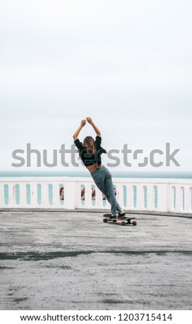 talented skate girl from Santa Cruz