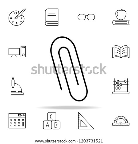 clip icon. Education icons universal set for web and mobile