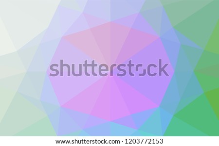 Light Multicolor, Rainbow vector abstract polygonal cover. An elegant bright illustration with gradient. The template can be used as a background for cell phones.