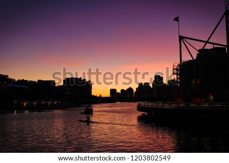 Sunset at the Vancouver False Creek