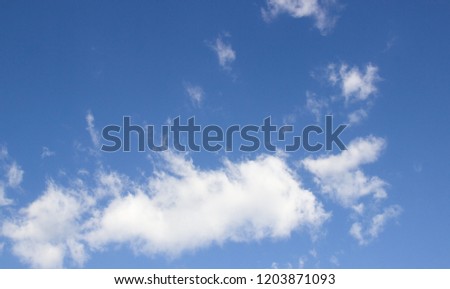 white clouds on blue sky