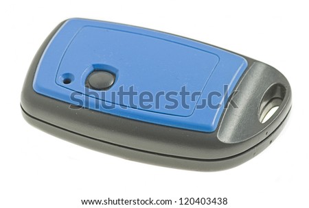 electronic car key isolated on a white background
