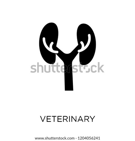 Veterinary icon. Veterinary symbol design from Health and medical collection. Simple element vector illustration on white background.
