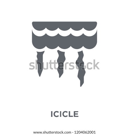 Icicle icon. Icicle design concept from  collection. Simple element vector illustration on white background.