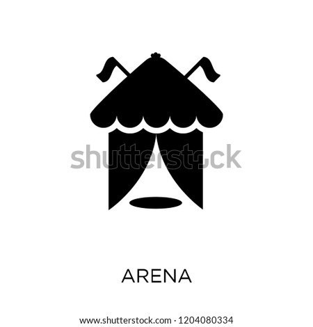 arena icon. arena symbol design from Circus collection. Simple element vector illustration on white background.